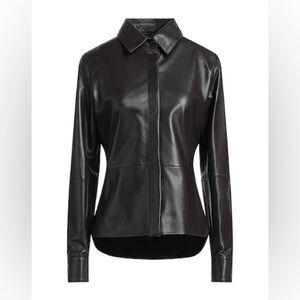 Arma leather shirt blouse jacket